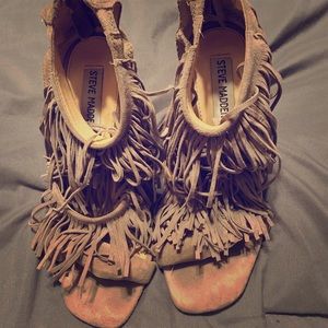Steve Madden fringed heels